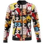 Animated Variety Bomber Jacket, Relaxed Fit Anime Bomber ANI006241225315