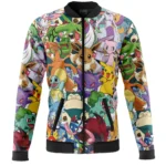 Bright Exploration Bomber Jacket, Clean Anime Bomber Outerwear ANI006241225325