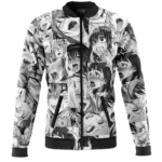 Exaggerated Expression Bomber Jacket, Street Anime Bomber Jacket ANI006241225343
