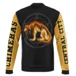 Power Consequences Bomber Jacket, Relaxed Fit Anime Bomber ANI006241225355