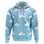 Steel Calm Zipper Hoodie, Comfortable Anime Zip Hoodie ANI007122525028