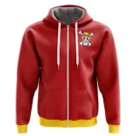Sea Courage Zipper Hoodie, Anime Casual Zip Hoodie ANI007122525055