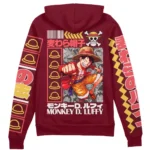 Wild Momentum Zipper Hoodie, Anime Zip-Up Hoodie ANI007122525062