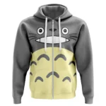 Nature and Spirits Zipper Hoodie, Anime-Inspired Zipper Hoodie ANI007122525072