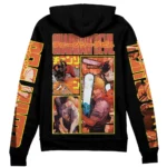 Reckless Calm Zipper Hoodie, Anime Zip-Up Hoodie ANI007122525089
