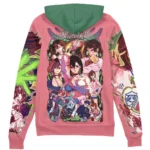 Experimental Action Style Zipper Hoodie, Cozy Anime Zip Hoodie ANI007122525095