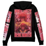 Reckless Calm Zipper Hoodie, Simple Anime Zipper Hoodie ANI007122525177