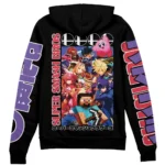 Iconic Battle Mix Zipper Hoodie, Anime Zip-Up Hoodie ANI007122525195