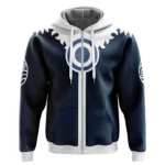 Spiritual Energy Flow Zipper Hoodie, Anime Casual Outerwear Hoodie ANI007122525204