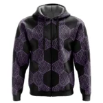 Breath Focus Zipper Hoodie, Anime Casual Outerwear Hoodie ANI007122525206