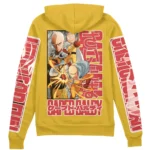 Simple Resolve Zipper Hoodie, Anime Casual Zip Hoodie ANI007122525228