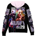 Fast Reaction Style Zipper Hoodie, Cozy Anime Zip Hoodie ANI007122525289