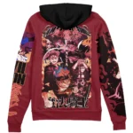 Magic Grit Zipper Hoodie, Anime Streetwear Zip Hoodie ANI007122525313