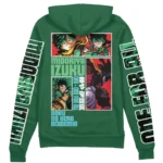 Rising Potential, Hero Drive, Growth Mindset, Courage Spark, Training Spirit, Inner Power, Moral Strength, Brave Path, Power Control, Steady Progress, Hero Resolve, Will To Rise, Disciplined Force, Youth Energy, Determined Heart Zipper Hoodie, Comfortable Anime Zip Hoodie ANI007122525356