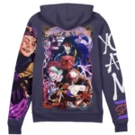 Power Restraint Zipper Hoodie, Anime Style Zipper Hoodie ANI007122525377