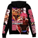 Combat-Driven Anime Zipper Hoodie, Anime Daily Wear Hoodie ANI007122525441