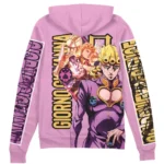 Stylized Combat Spirit Zipper Hoodie, Clean Anime Zip Hoodie ANI007122525502