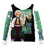 Clean Resolve Zipper Hoodie, Simple Anime Zipper Hoodie ANI007122525515