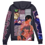 Power Restraint Zipper Hoodie, Anime-Inspired Zipper Hoodie ANI007122525522