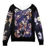 Unique Art Style Zipper Hoodie, Clean Anime Zip Hoodie ANI007122525578