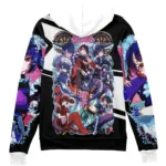 Urban Chaos Zipper Hoodie, Anime Everyday Zip Jacket ANI007122525584
