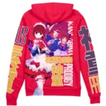 Shining Surface Zipper Hoodie, Anime Lounge Zip Hoodie ANI007122525627