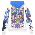 Mental Pressure Wave Zipper Hoodie, Simple Anime Zipper Hoodie ANI007122525647