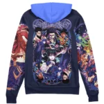 Battle Awareness Zipper Hoodie, Anime Casual Outerwear Hoodie ANI007122525674