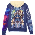 Healing Journey Tone Zipper Hoodie, Anime Lounge Zip Hoodie ANI007122525680