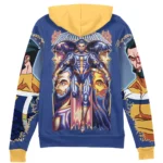 Inner Fracture Zipper Hoodie, Anime Casual Outerwear Hoodie ANI007122525741