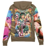 Lively Pace Zipper Hoodie, Anime Daily Wear Hoodie ANI007122525745