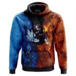 Simple Resolve Hoodie, Relaxed Fit Anime Hoodie ANI009122525217
