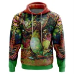 Surreal Hero Saga Hoodie, Street Anime Pullover Hoodie ANI009122525246