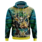 Battle Flow Hoodie, Street Anime Pullover Hoodie ANI009122525440