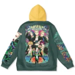 Lighthearted Clash Hoodie, Street Anime Pullover Hoodie ANI009122525523