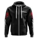 Synthetic Power Zipper Hoodie,Anime Zip-Up Hoodie ANI010122925004