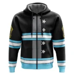 Blaze Guard Zipper Hoodie,Simple Anime Zipper Hoodie ANI010122925055