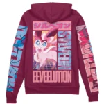 Clean Resolve Zipper Hoodie,Simple Anime Zipper Hoodie ANI010122925142