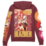 Simple Strength Zipper Hoodie,Anime Zip-Up Hoodie ANI010122925371