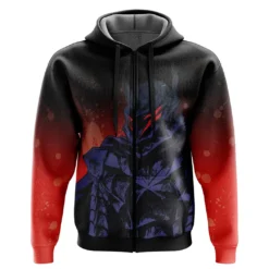 Relentless March Zipper Hoodie,Anime Style Zipper Hoodie ANI010122925388