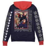Power Restraint Zipper Hoodie,Lightweight Anime Zip Hoodie ANI010122925405