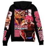 Warrior Spirit Narrative Zipper Hoodie,Simple Anime Zipper Hoodie ANI010122925445