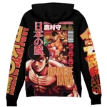 Battle Heart Zipper Hoodie,Anime Streetwear Zip Hoodie ANI010122925470