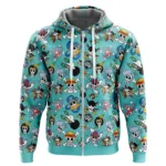 Sea Courage Zipper Hoodie,Everyday Anime Zipper Hoodie ANI010122925759