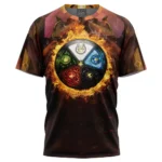 Dual Life T-Shirt, Anime Casual Top ANI014122925118
