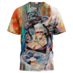 Aerial Journey T-Shirt, Minimal Anime T-Shirt ANI014122925769