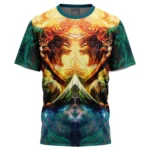 Stylized Combat Spirit T-Shirt, Modern Anime Tee ANI014122925772