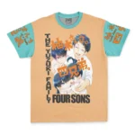 Timeless Trend Loop T-Shirt, Clean Anime Tee ANI014122926007