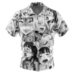 Abstract Reaction Art Hawaiian Shirt, Bold Anime Button Shirt ANI015123025082