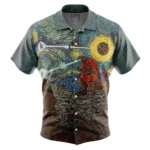 Anime Battle Hawaiian Shirt, Bold Aura Button Shirt ANI015123025090
